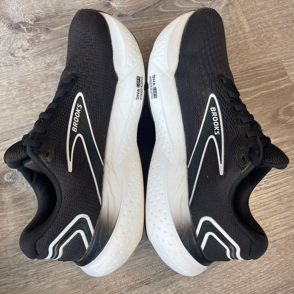 Brooks Glycerin 21 Womens Running Shoes Black White 1204081B090 Size 8.5
